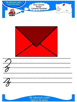 Çocuklar İçin Z Sesi Çalışma Sayfaları 